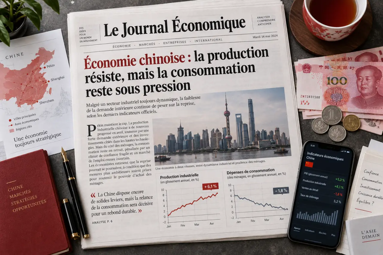 Économie chinoise : la production résiste, mais la consommation reste sous pression